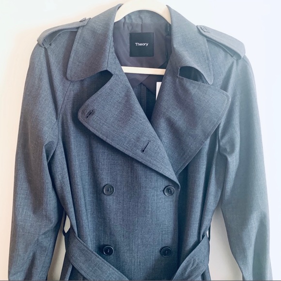 Theory LAURELWOOD B. Wool Trench Coat - Picture 4 of 13